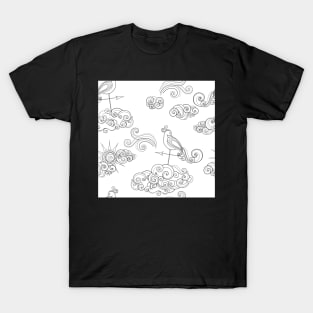 Noncolored Fairytale Weather Forecast Print T-Shirt